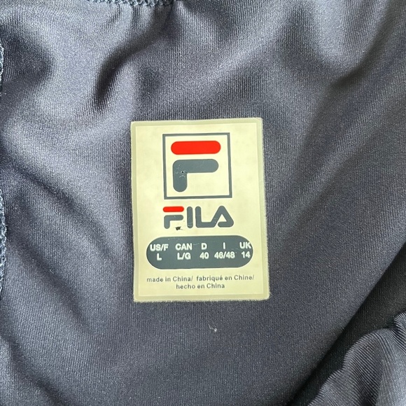 FILA Navy Stretch Pickleball Flounce Skort Skirt Shorts Sports, Size M - Picture 5 of 9